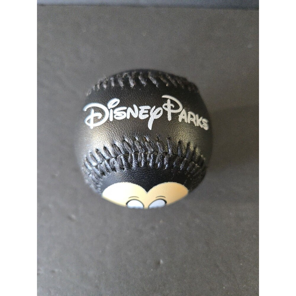 Disney Parks Mickey Mouse Baseball Ball Souvenir Black Walt Disney World